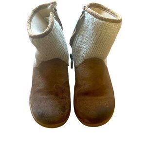 UGG Toddler Chestnut Short Knit Ankle Boots
